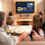 nonton bareng saat menginap di villa jogja